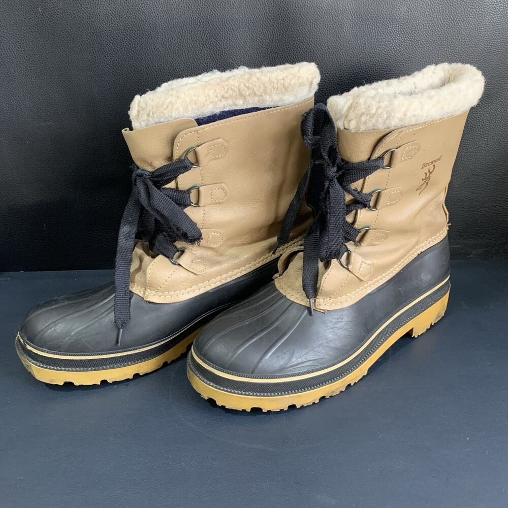 Vintage Browning Leather Duckboots Men’s Size 13, 6752080 Made In Canada